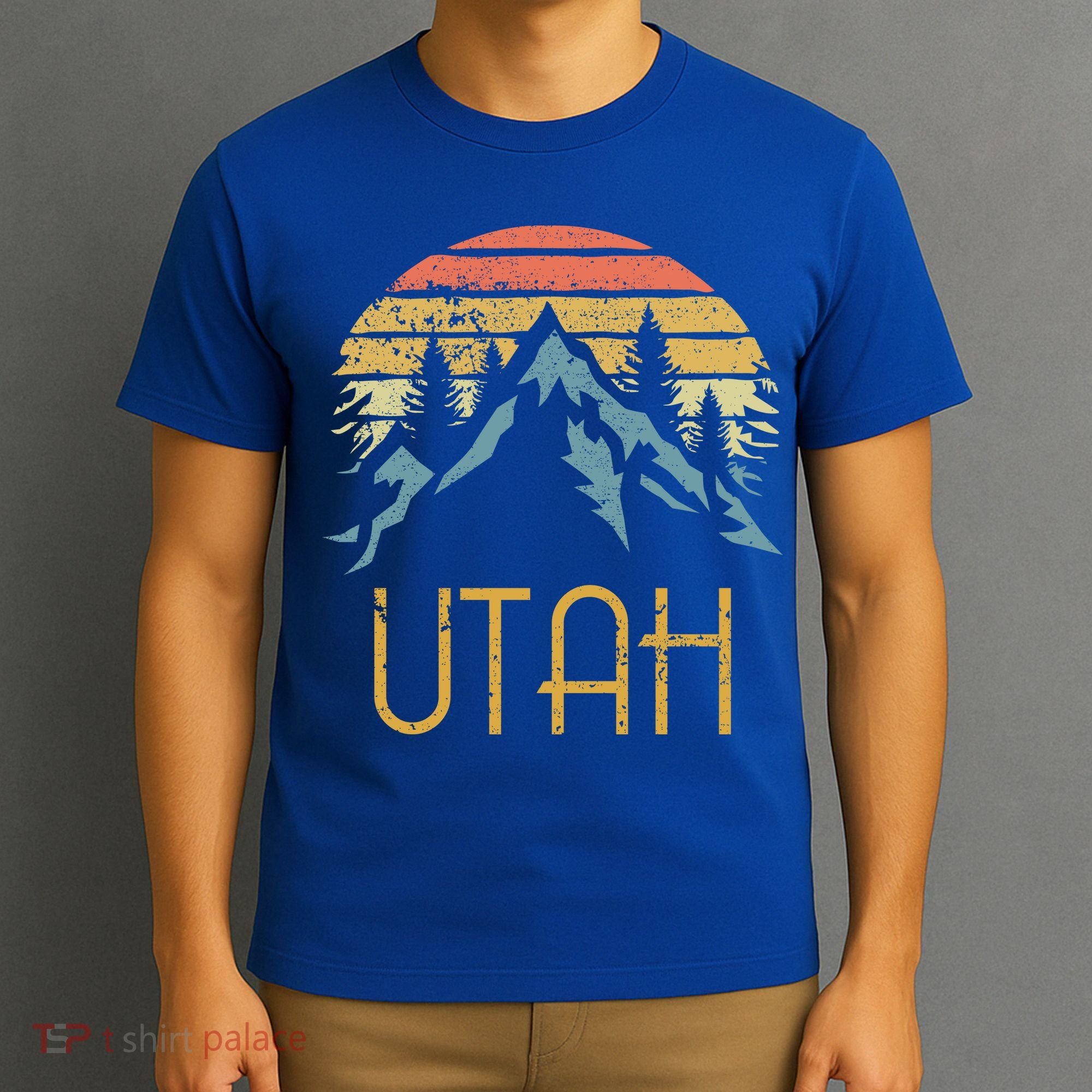 Vintage Ut Utah Mountains Outdoor Adventure Gift T-Shirt