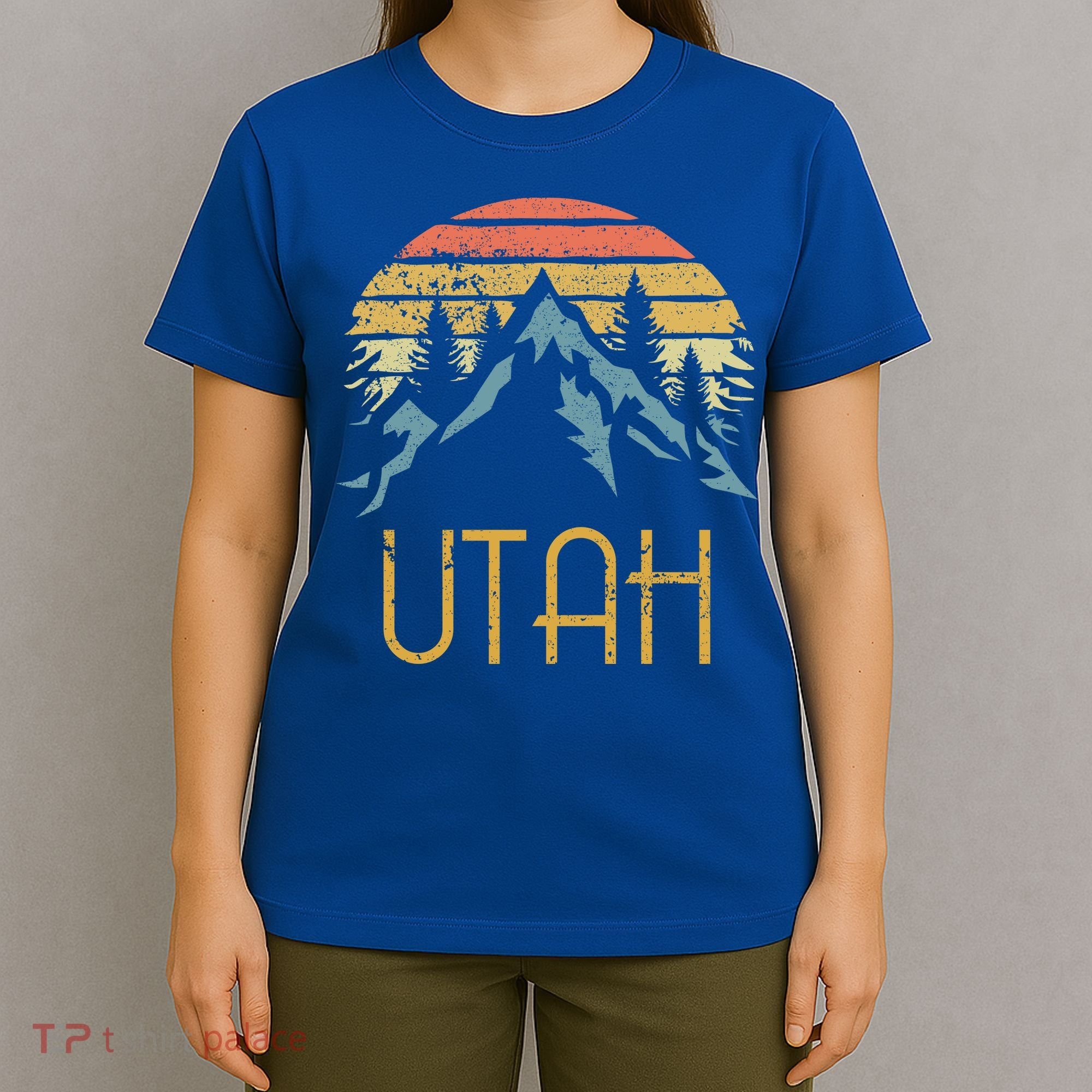 Vintage Ut Utah Mountains Outdoor Adventure Gift T-Shirt
