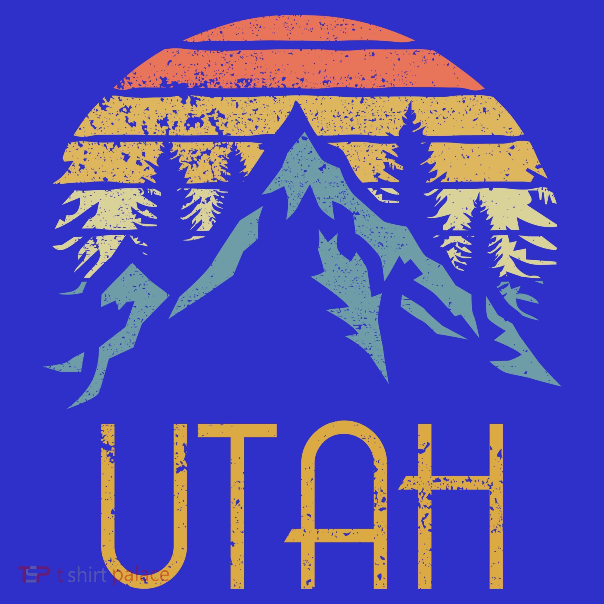 Vintage Ut Utah Mountains Outdoor Adventure Gift T-Shirt