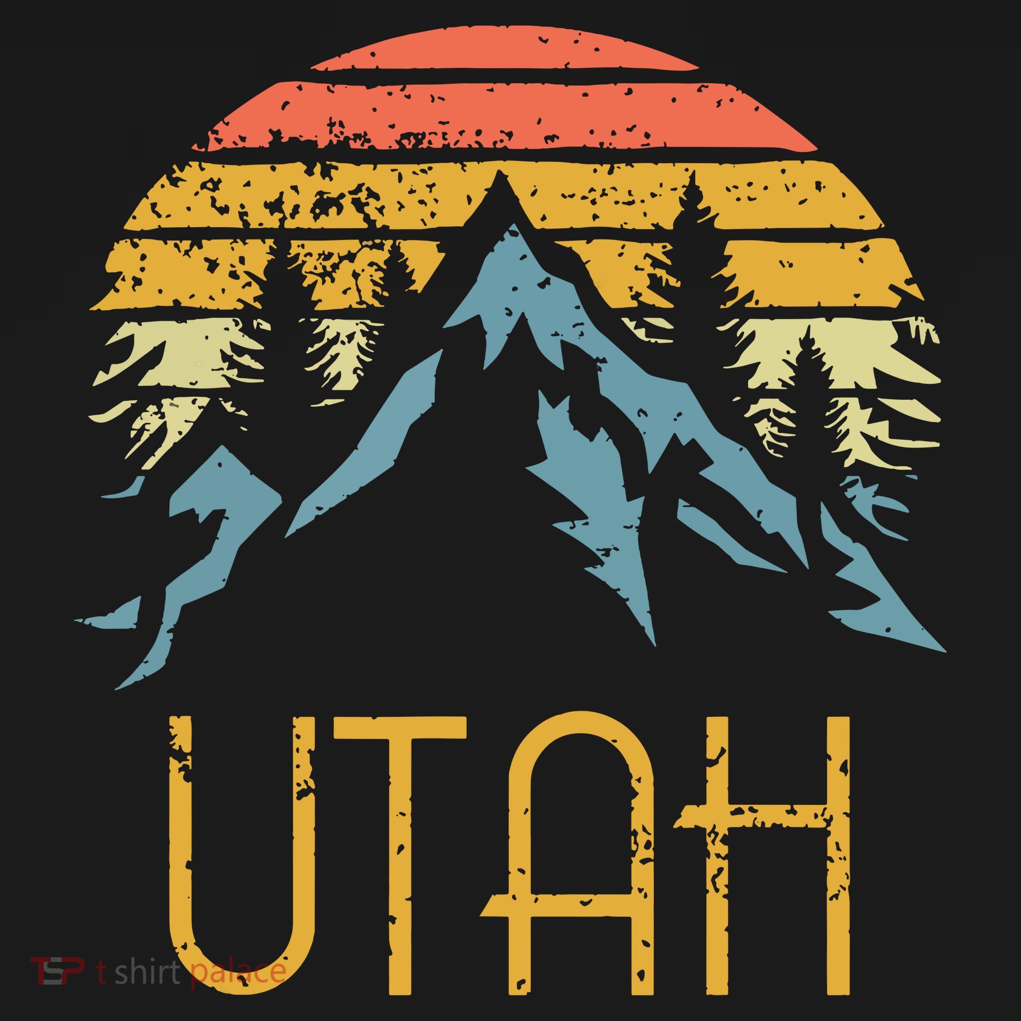 Vintage Ut Utah Mountains Outdoor Adventure T-Shirt