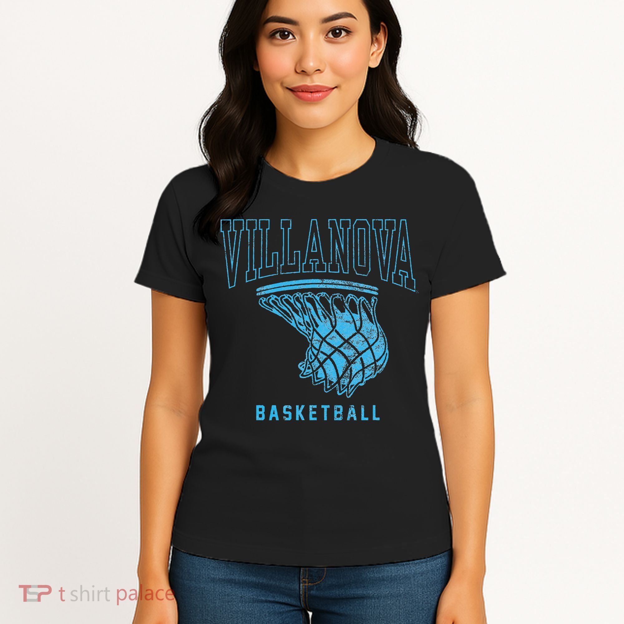 Villanova University Wildcats Basketball Hoop Women's T-Shirt