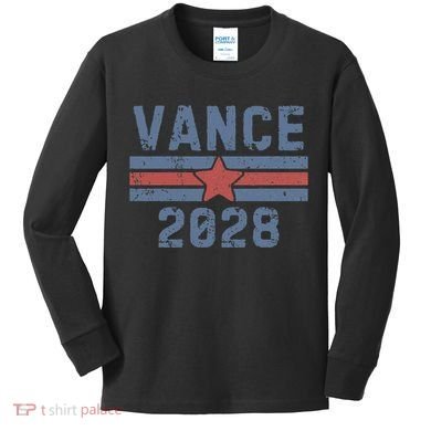 Vintage Vance 2028 Kids Long Sleeve Shirt