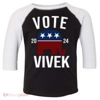 Vote Vivek 2024 Republican Election Toddler Fine Jersey T-Shirt thumb 0