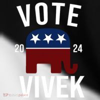Vote Vivek 2024 Republican Election Toddler Fine Jersey T-Shirt thumb 2