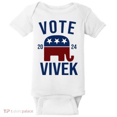 Vote Vivek 2024 Republican Election Baby Bodysuit
