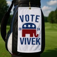 Vote Vivek 2024 Republican Election Golf Towel thumb 2