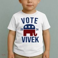 Vote Vivek 2024 Republican Election Toddler T-Shirt thumb 2