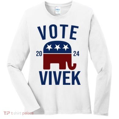 Vote Vivek 2024 Republican Election Women's Long Sleeve Shirt