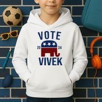Vote Vivek 2024 Republican Election Kids Hoodie thumb 2