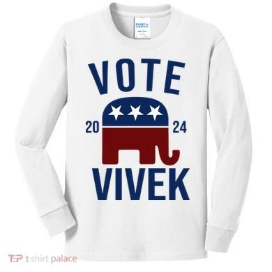Vote Vivek 2024 Republican Election Kids Long Sleeve Shirt