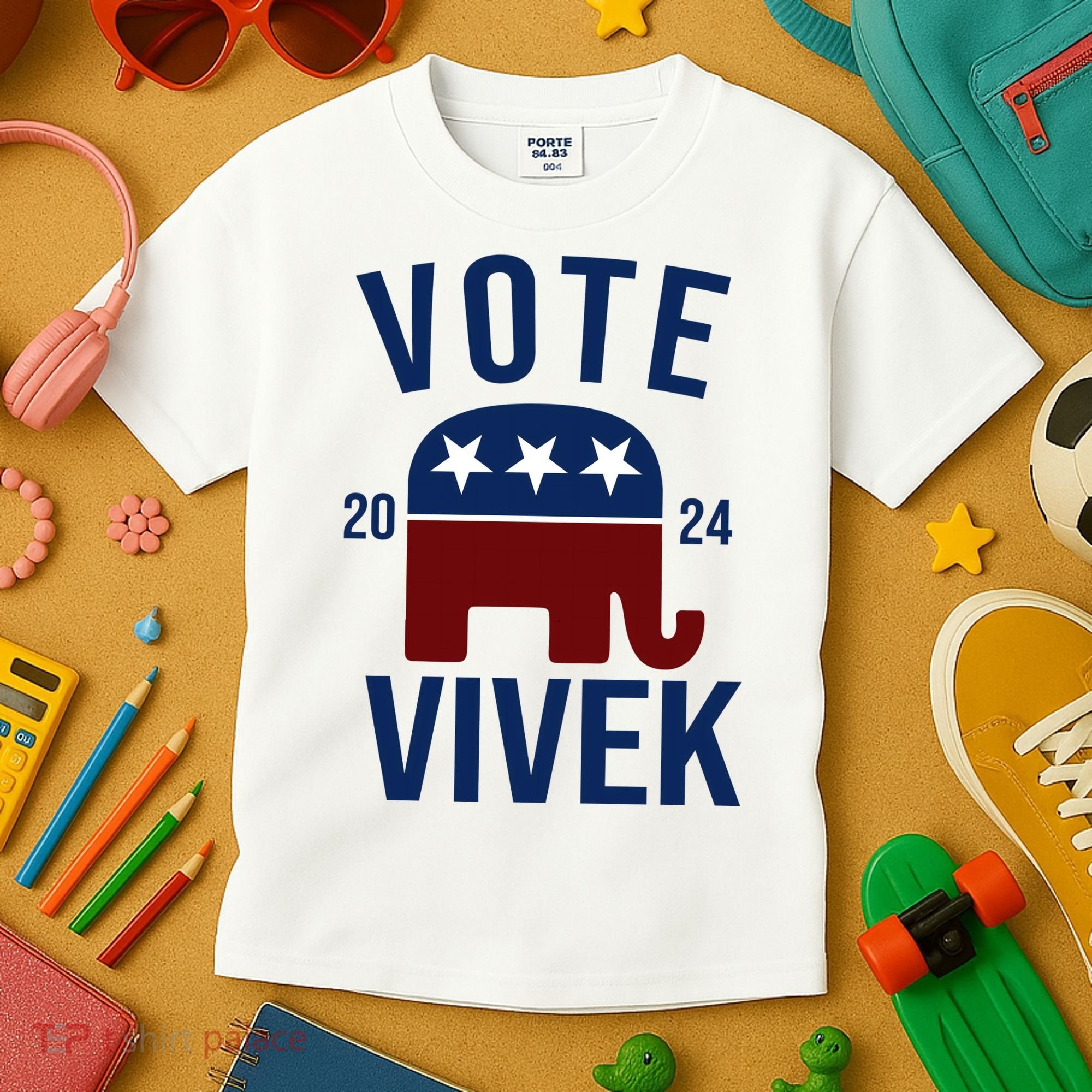 Vote Vivek 2024 Republican Election Kids T-Shirt