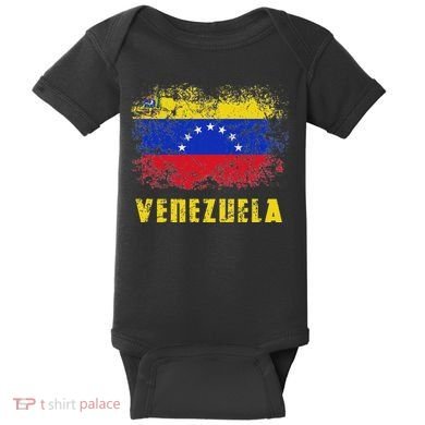 Venezuela Venezuelan 7 Star Flag Baby Bodysuit