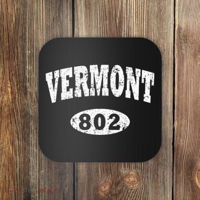 Vermont . Vintage Area Code 802 Coaster