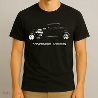 Vintage Vibes Automotive Nostalgia Classic Hotrod Car T-Shirt thumb 3