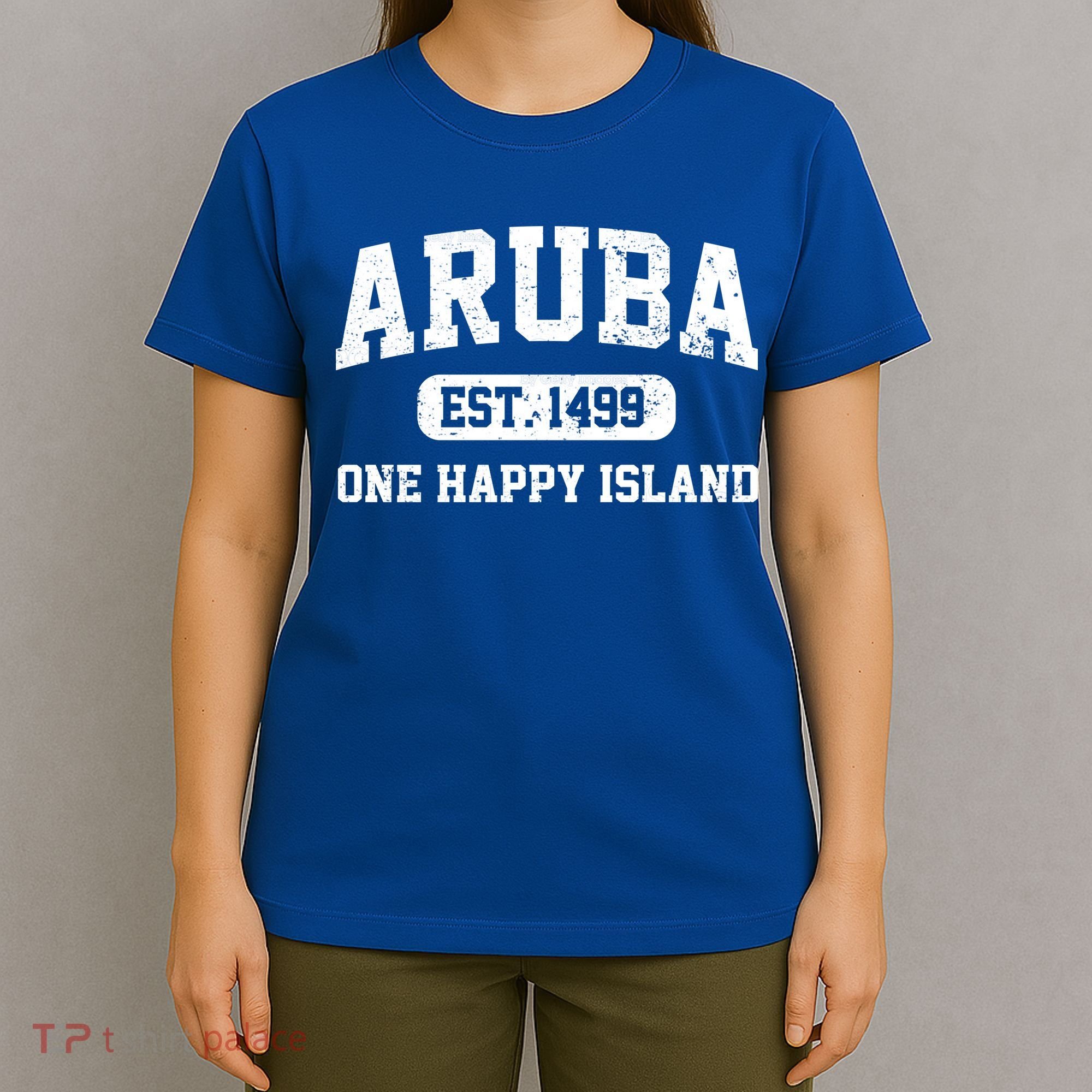 Vintage Varsity Aruba Gift T-Shirt