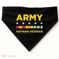 Vietnam Veteran Army USA-Made Doggie Bandana thumb 0