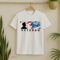 Veteran Vintage American Flag, Veterans Day T-Shirt thumb 2