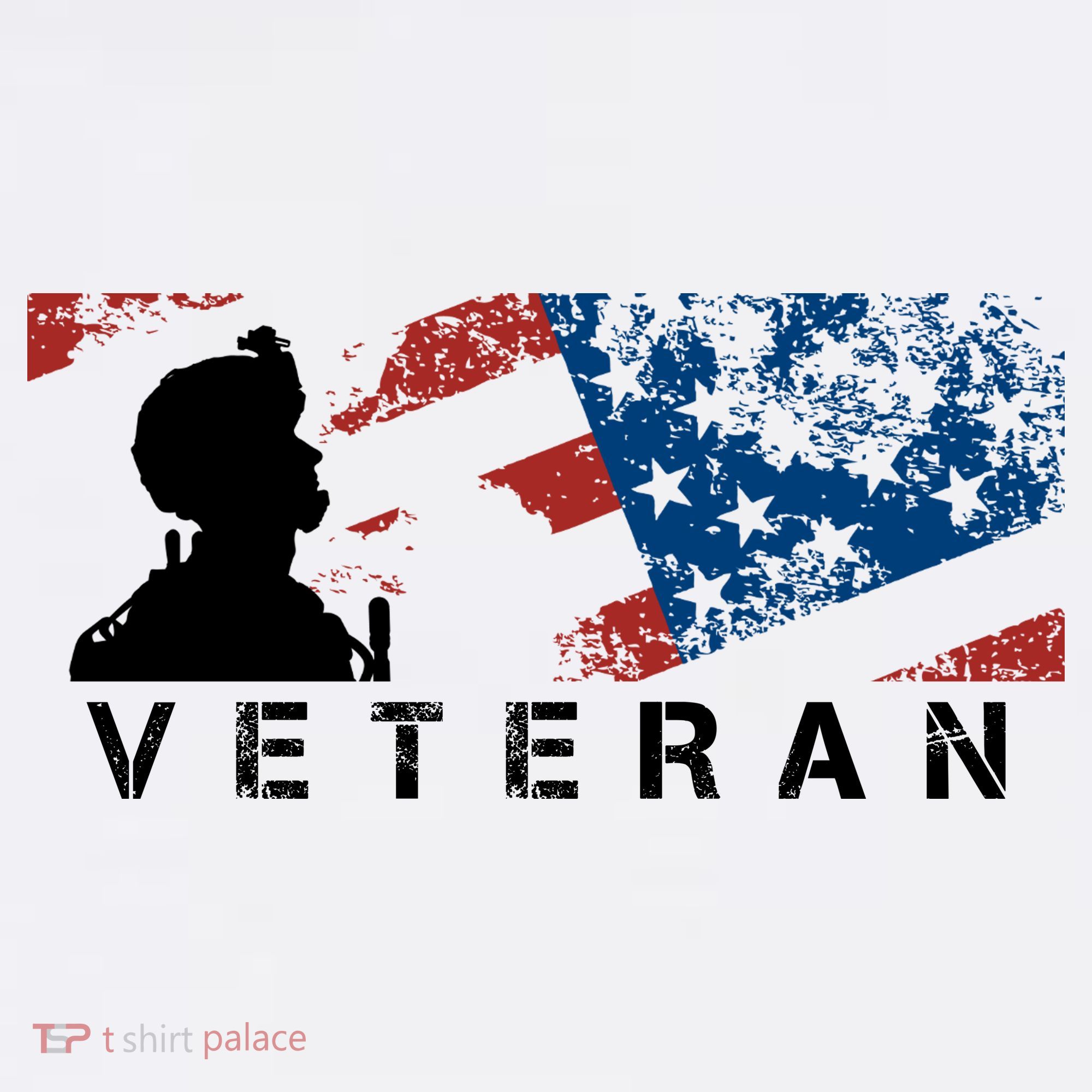 Veteran Vintage American Flag, Veterans Day T-Shirt