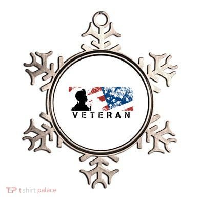 Veteran Vintage American Flag, Veterans Day Ornament