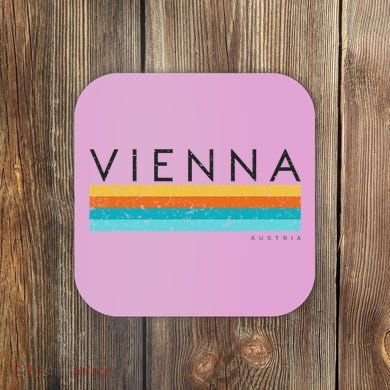 Vintage Vienna Austria Retro Design Coaster