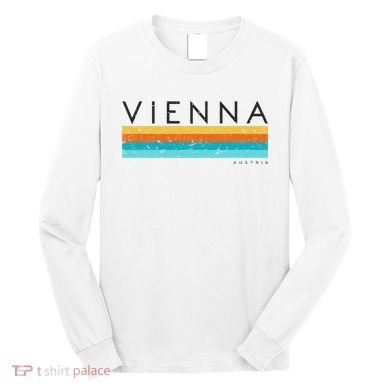 Vintage Vienna Austria Retro Design Long Sleeve Shirt