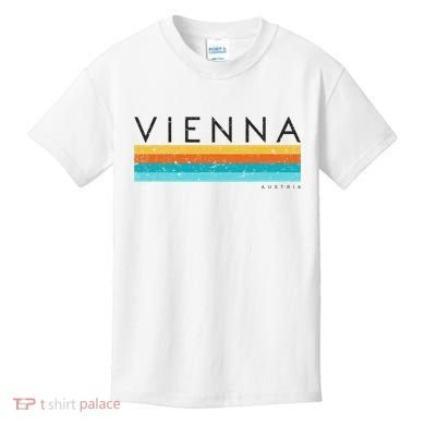 Vintage Vienna Austria Retro Design Kids T-Shirt