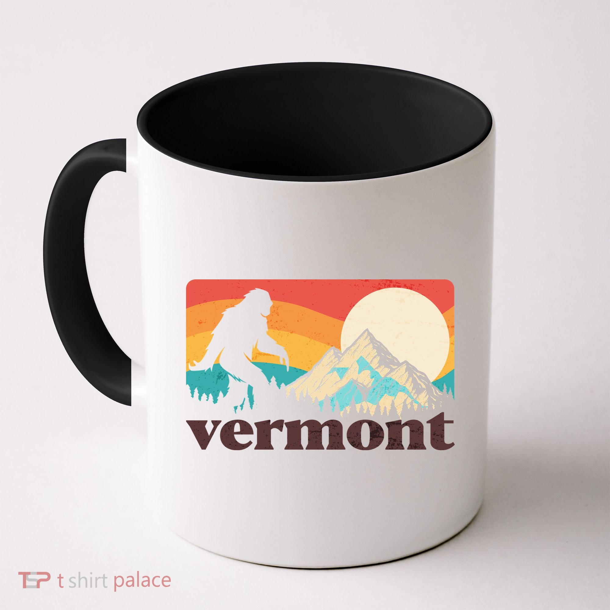 Vintage Vermont Bigfoot Sasquatch Wilderness Coffee Mug