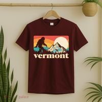 Vintage Vermont Bigfoot Sasquatch Wilderness T-Shirt thumb 2