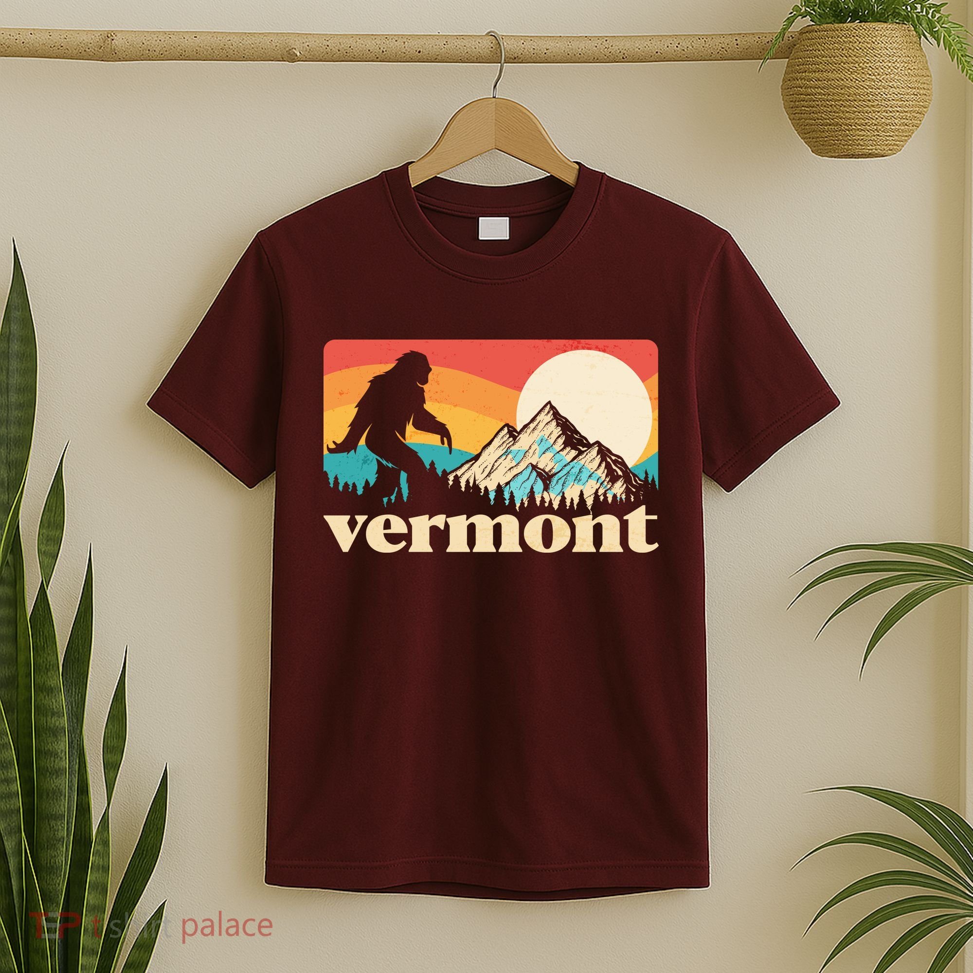 Vintage Vermont Bigfoot Sasquatch Wilderness T-Shirt