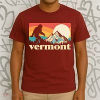 Vintage Vermont Bigfoot Sasquatch Wilderness T-Shirt thumb 3