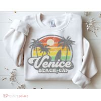 Vintage Venice Beach California Ca Surfing Retro Surf Gift Sweatshirt thumb 2