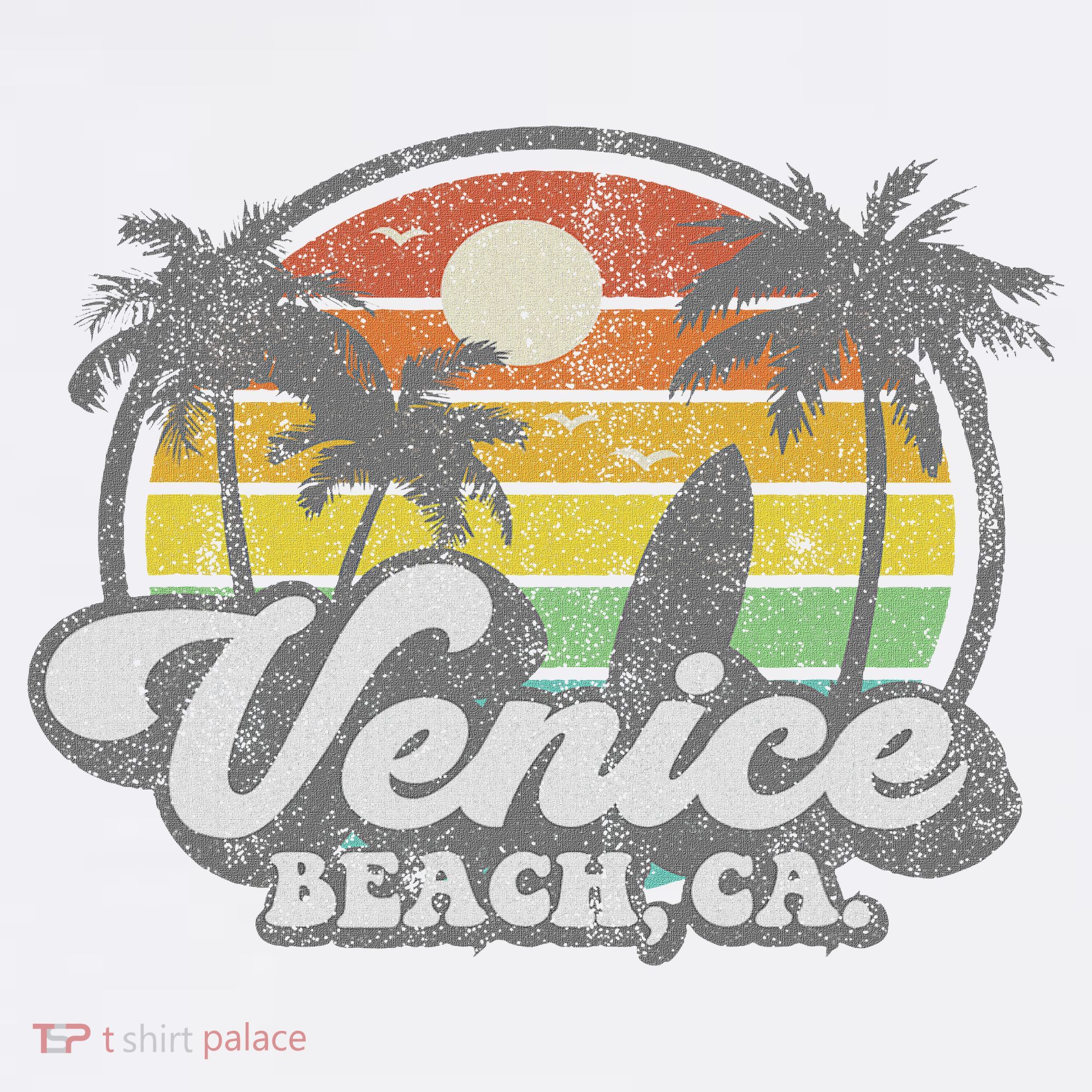 Vintage Venice Beach California Ca Surfing Retro Surf Gift T-Shirt