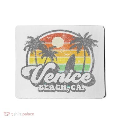 Vintage Venice Beach California Ca Surfing Retro Surf Gift Mousepad