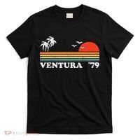 Vintage Ventura Beach California Retro Sunset Surf 70s Gift T-Shirt thumb 0