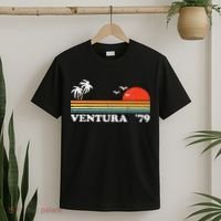 Vintage Ventura Beach California Retro Sunset Surf 70s Gift T-Shirt thumb 2