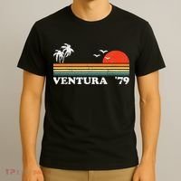 Vintage Ventura Beach California Retro Sunset Surf 70s Gift T-Shirt thumb 3