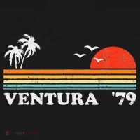 Vintage Ventura Beach California Retro Sunset Surf 70s Gift T-Shirt thumb 7