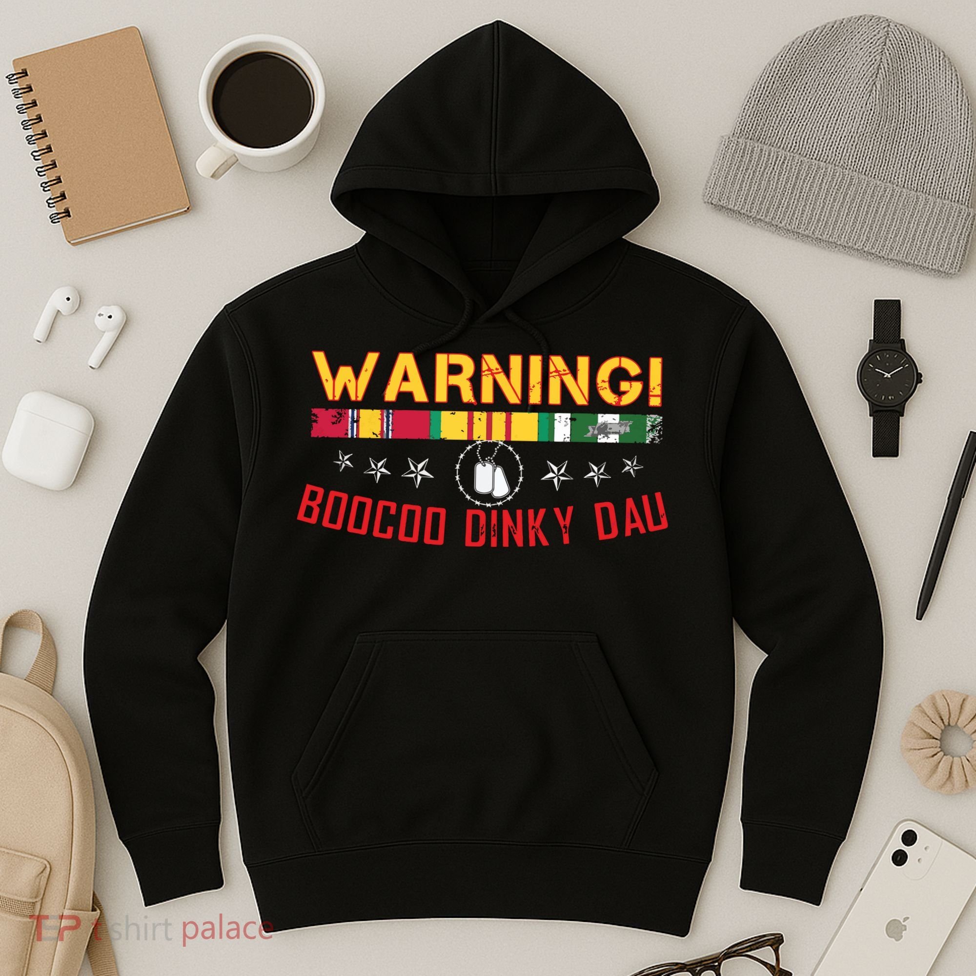 Vietnam Veteran Boocoo Dinky Dau Hoodie