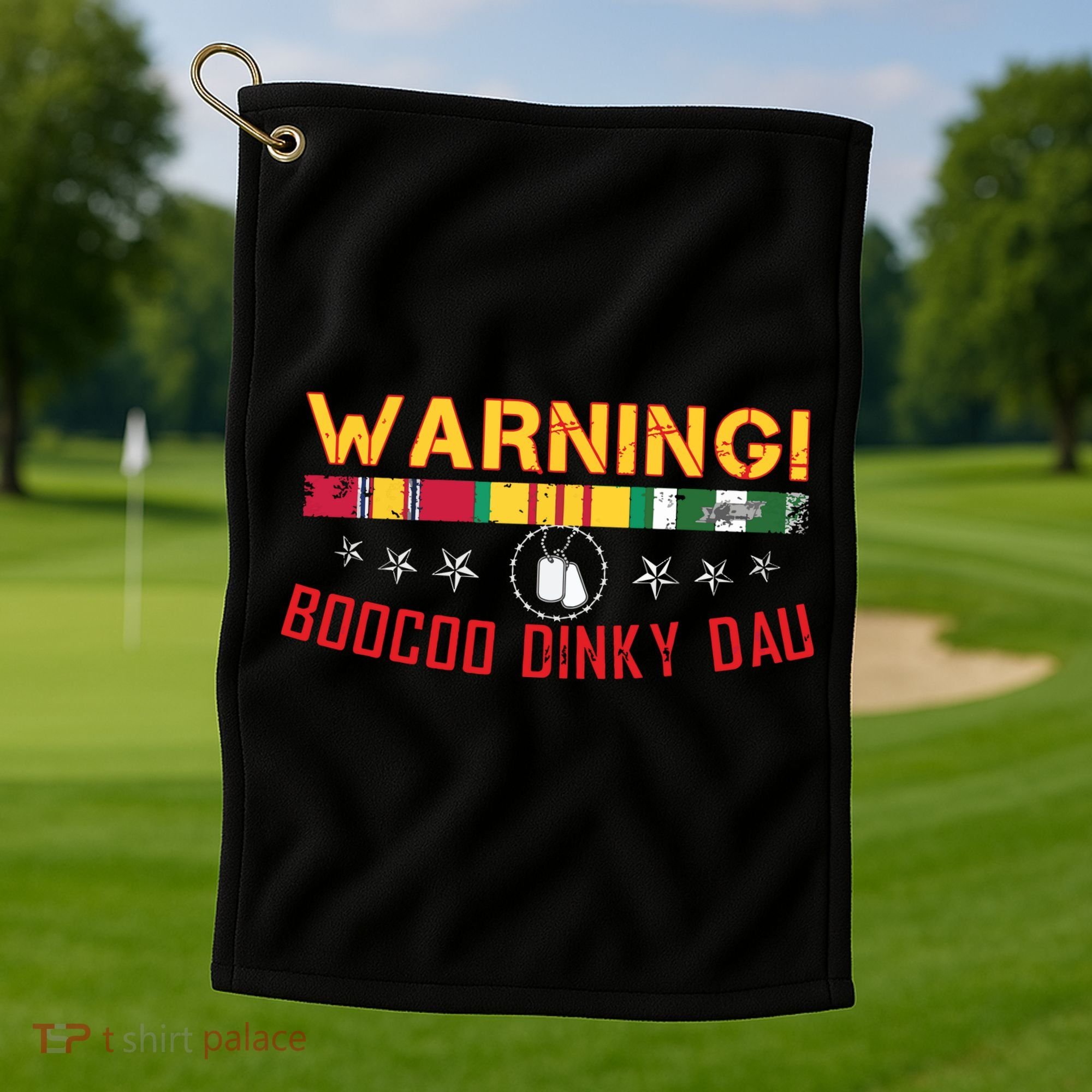 Vietnam Veteran Boocoo Dinky Dau Golf Towel