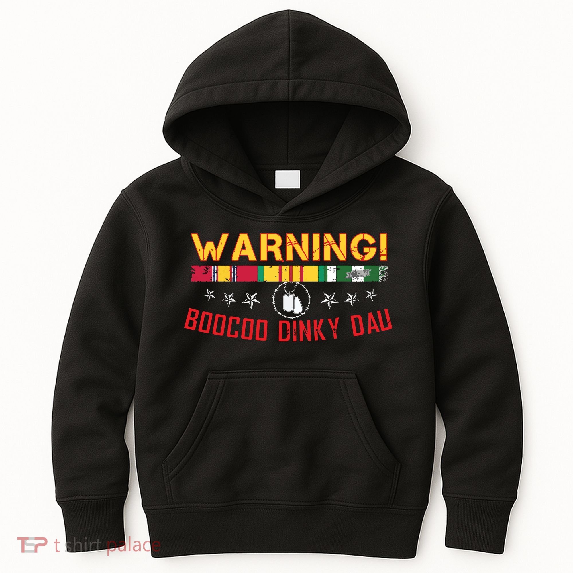 Vietnam Veteran Boocoo Dinky Dau Kids Hoodie