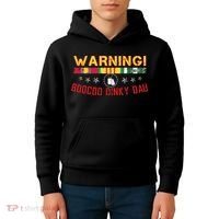 Vietnam Veteran Boocoo Dinky Dau Kids Hoodie thumb 4
