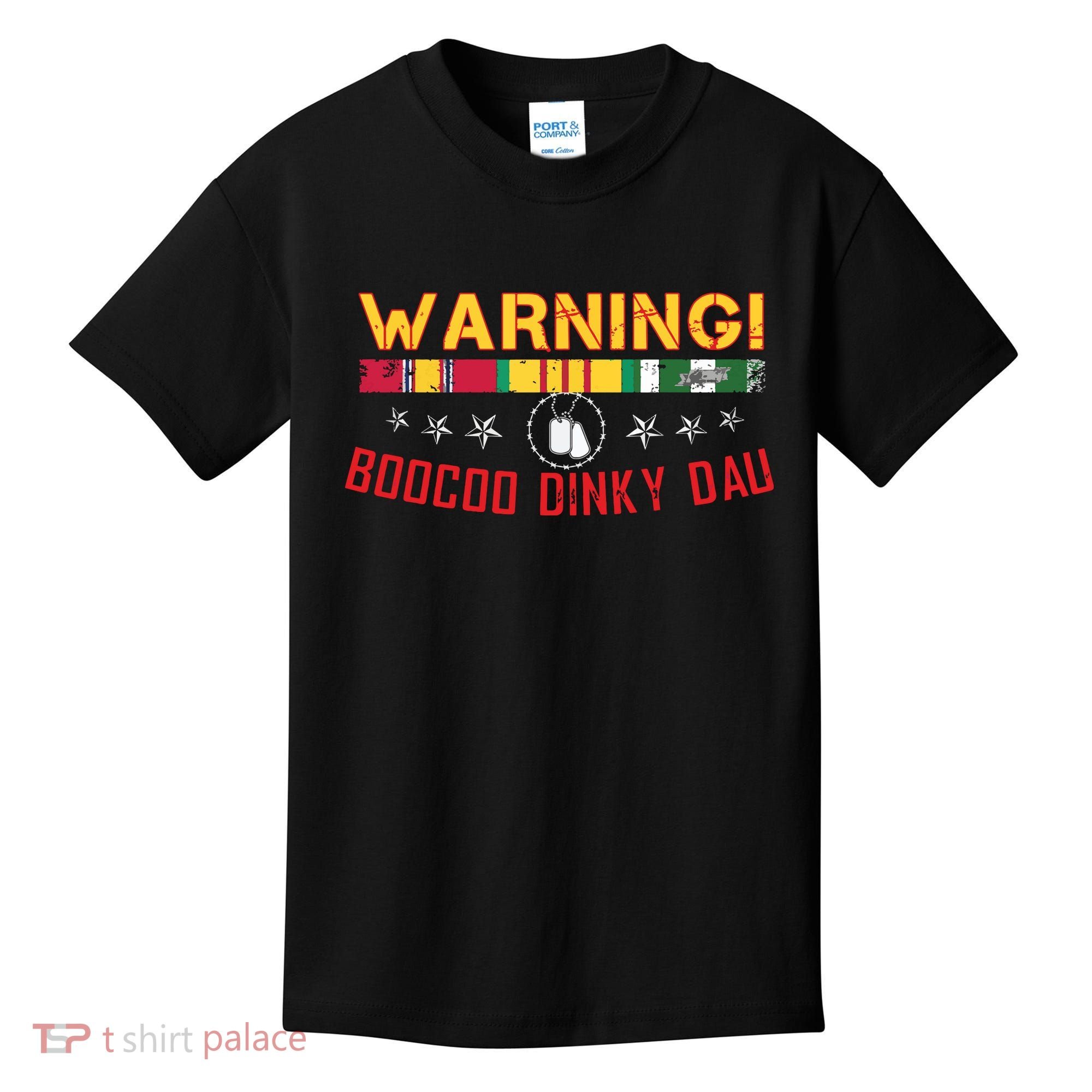 Vietnam Veteran Boocoo Dinky Dau Kids T-Shirt