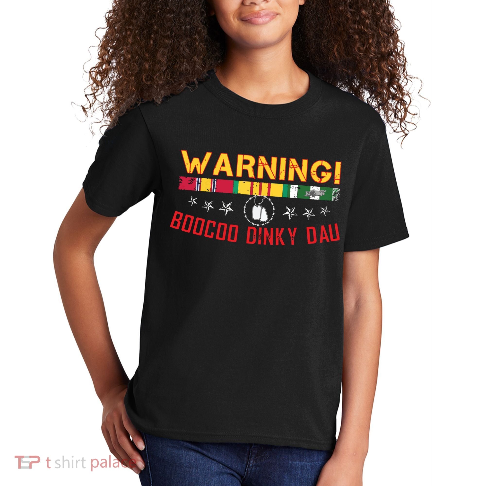 Vietnam Veteran Boocoo Dinky Dau Kids T-Shirt