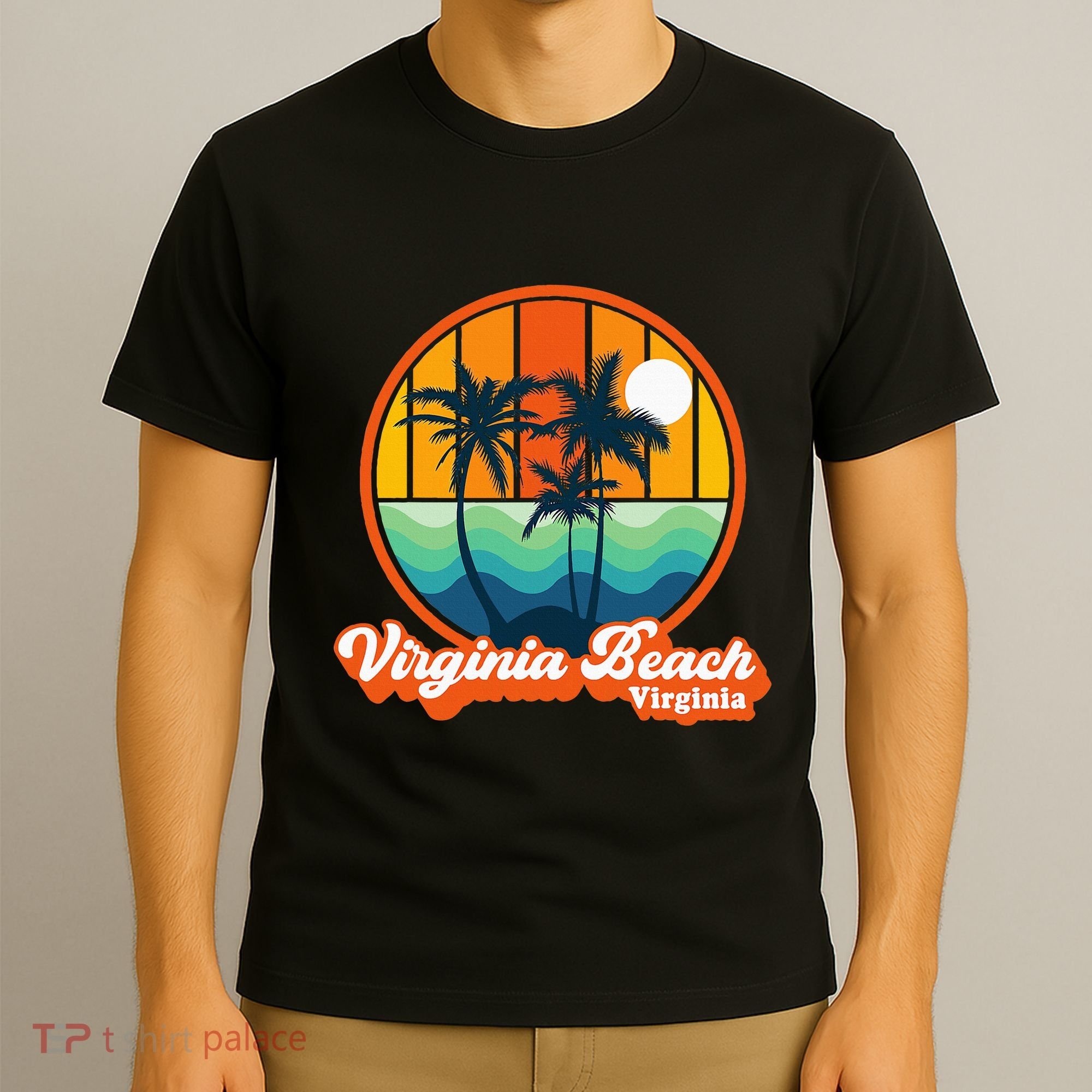 Vintage Virginia Beach Virginia Summer 90s Beach Souvenirs T-Shirt