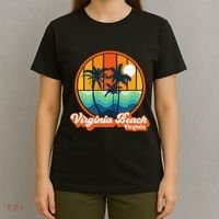 Vintage Virginia Beach Virginia Summer 90s Beach Souvenirs T-Shirt thumb 4
