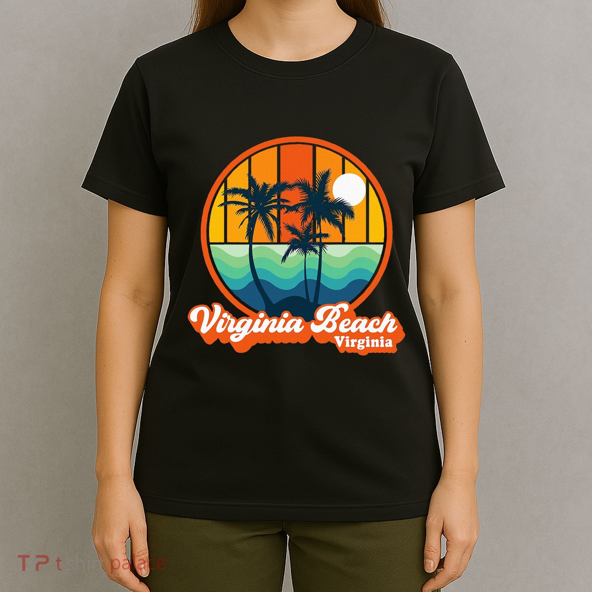 Vintage Virginia Beach Virginia Summer 90s Beach Souvenirs T-Shirt