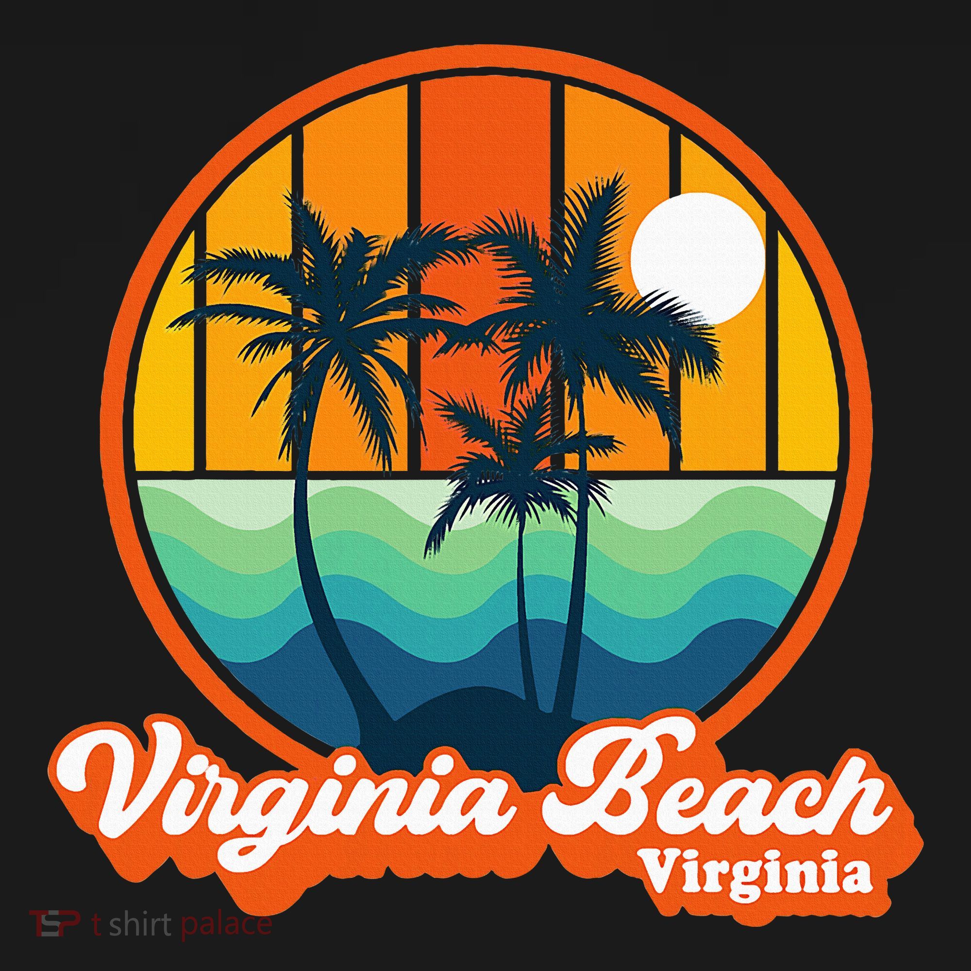 Vintage Virginia Beach Virginia Summer 90s Beach Souvenirs T-Shirt