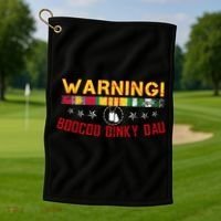 Vietnam Veteran Boocoo Dinky Dau Golf Towel thumb 1