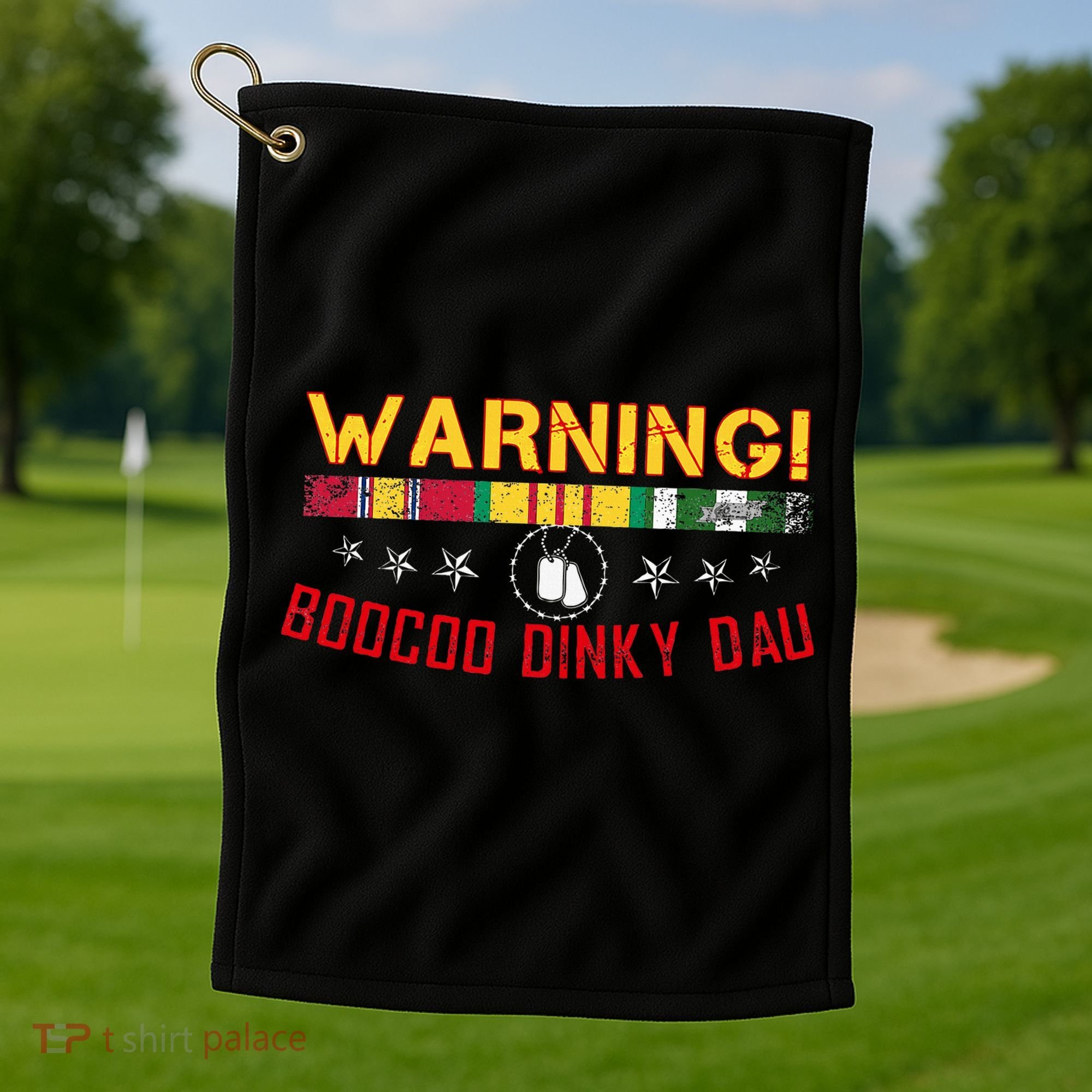 Vietnam Veteran Boocoo Dinky Dau Golf Towel