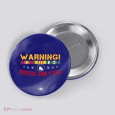 Vietnam Veteran Boocoo Dinky Dau Button